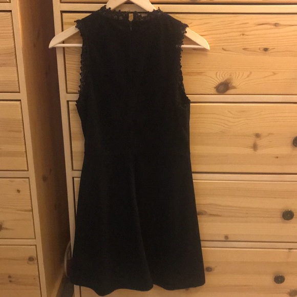 Altar’d State Sleeveless Black Suede Lace Dress Size Medium - Picture 11 of 11